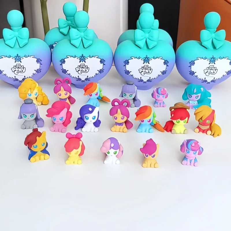 

New Hot Funism My Little Pony Family Love Is Protection Series Blind Box Magic Bottle Kawaii Mystery Box Anime Figure Gifts