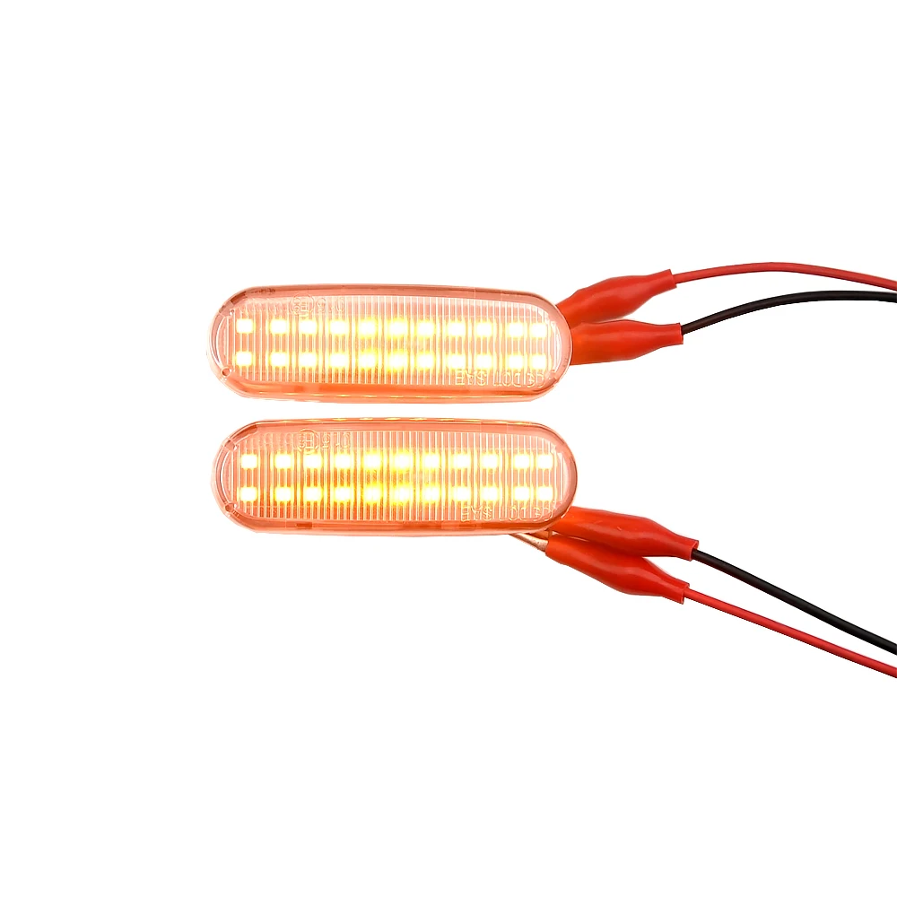 

2x For Fiat Panda Punto Evo Stilo Qubo Peugeot Citroen Lancia Musa(350) Dynamic Car LED Side Marker Light Turn Signal Lamp