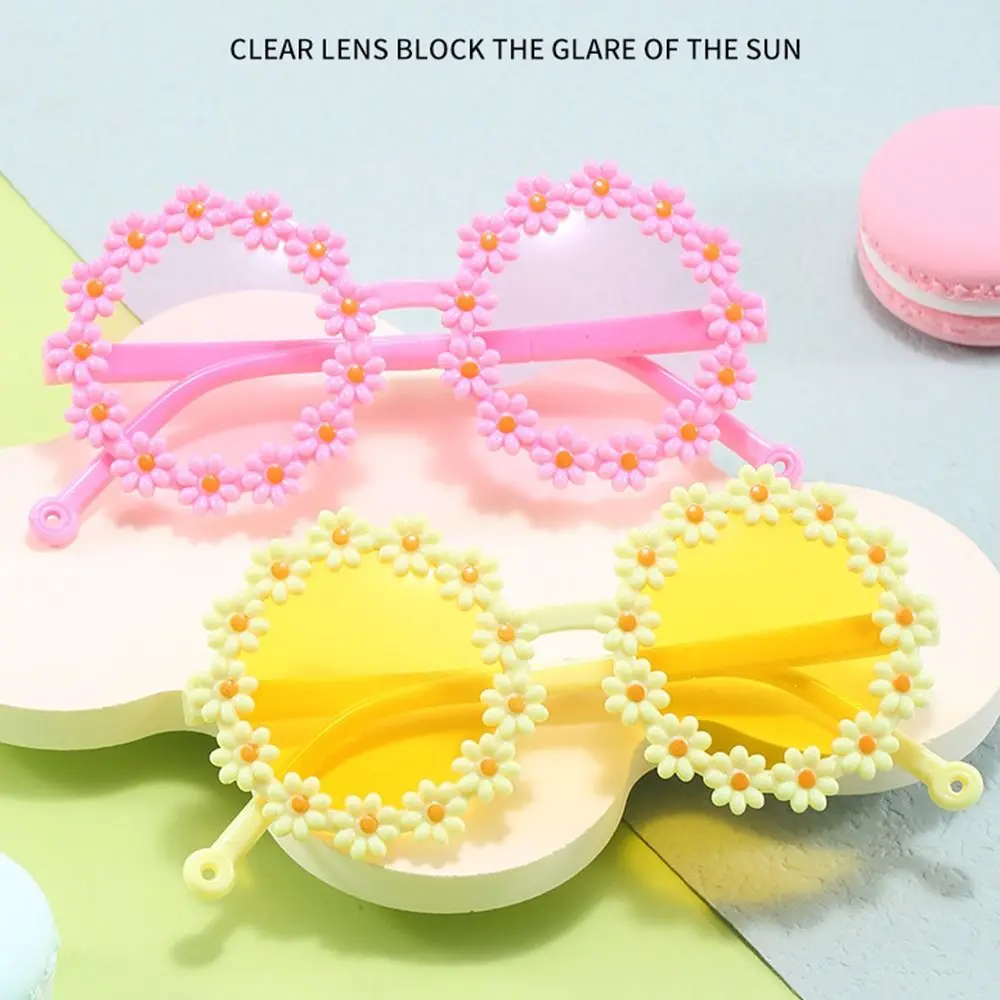 Fashion Ocean Lens Children's Round Flower Sunglasses UV 400 Protection Photo Sun Glasses Daisy Eyewear