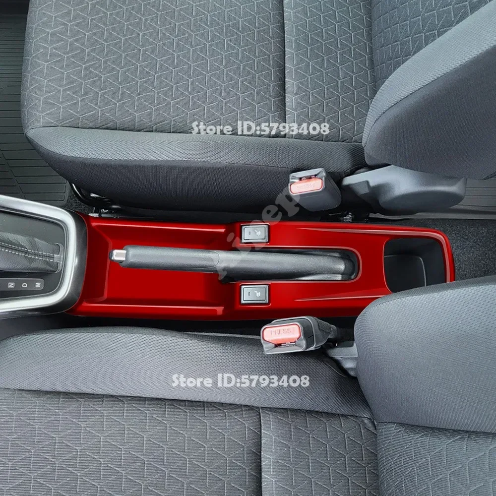 RHD for Suzuki Swift ZC/ZD Series 2024 2025 ABS Red Interior Window Gear Shift Panel AC Steering Wheel Handbrake Water Cup Cover