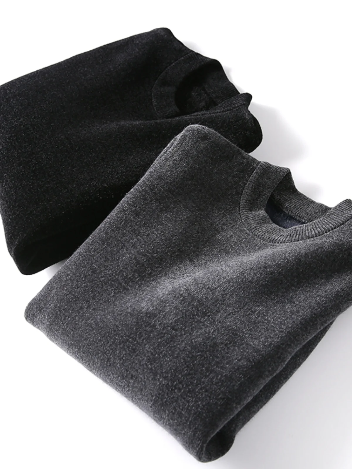 

Мужской повседневный свитер с флисовой подкладкой: выгодное предложение, модный, теплый, осенне-зимний, с круглым вырезом, длинными рукавами, в стиле ретро