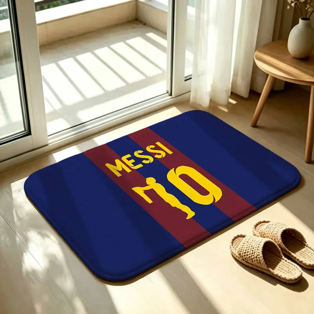 Football M-MessiS 10 Bedroom Decor Carpet  for Living Room Thick Plush Study Floor Mat Home Fluffy Soft Rug
