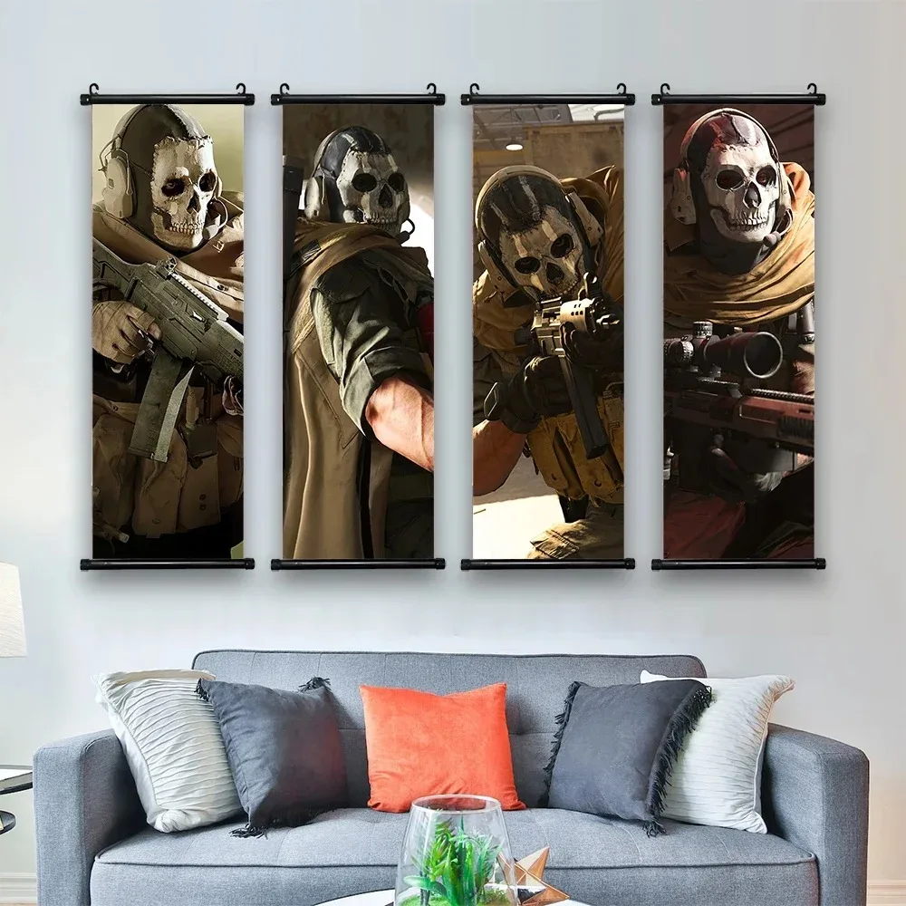 HD Hanging Scroll Call Of Duty Painting Modern Wall Artwork Simon Riley Picture Print Canvas Game Poster Home Decor Living Room