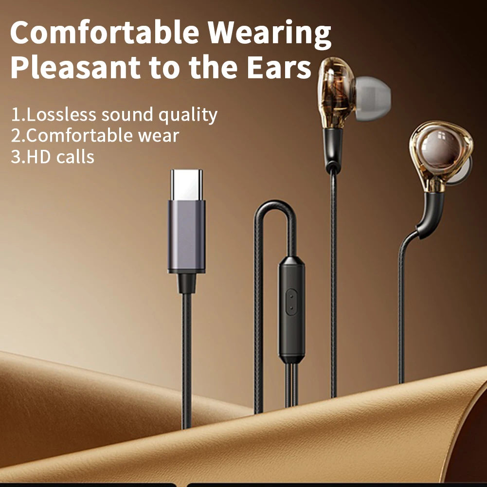 

RM-670 Earbuds In-Ear Headphones Noise Isolating Transparent Earbuds Stereo Sound Earphones For Women Men