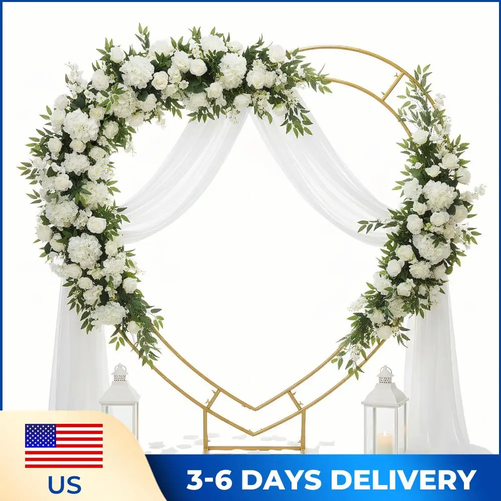 

Двухслойная свадебная арка из воздушных шаров 6,7 футов, декор для вечеринок, многоразовая, для церемоний, Дня святого Валентина, украшения на день рождения