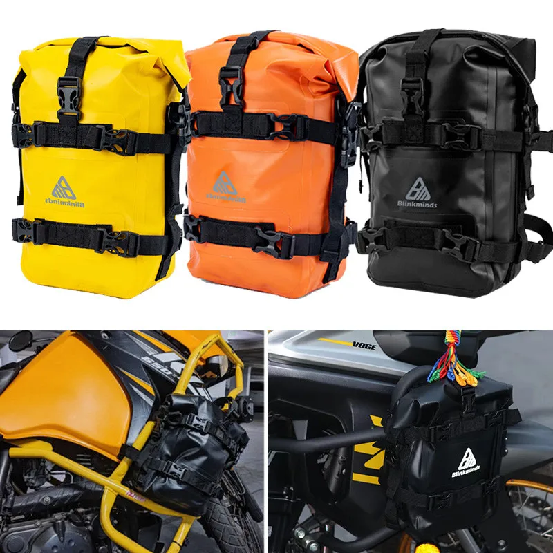 1/2PC Motorcycle Bumper Bag For BMW R1200GS R1250GS ADV For HONDA NC750X CB500X Waterproof Crash Bars Bag Bumper Repair Tool Bag