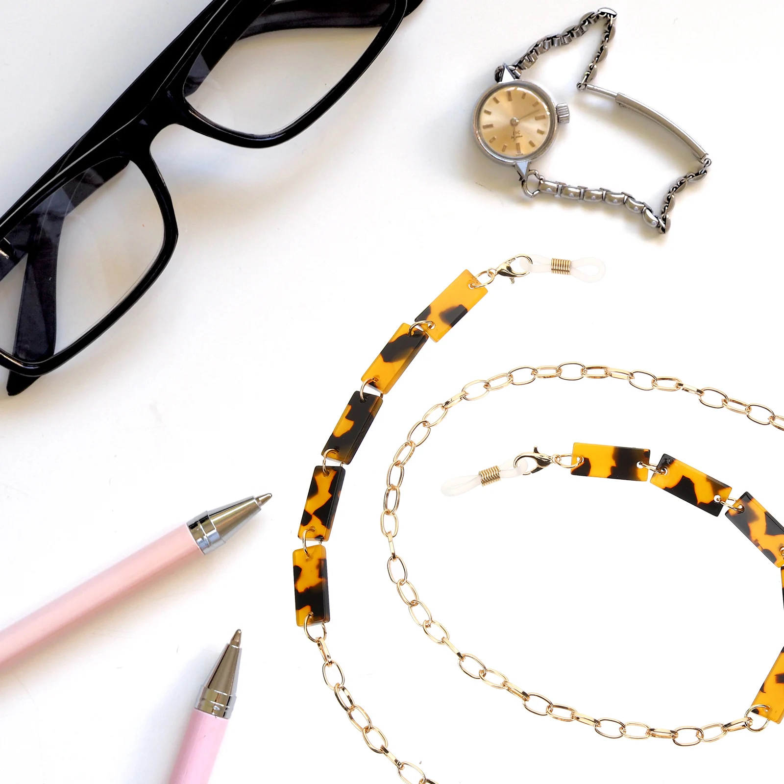 

Copper Glasses Chain Eyeglass Holder Comfortable Retainer Non Slip Portable Outdoor Activities Long Lasting Replacement