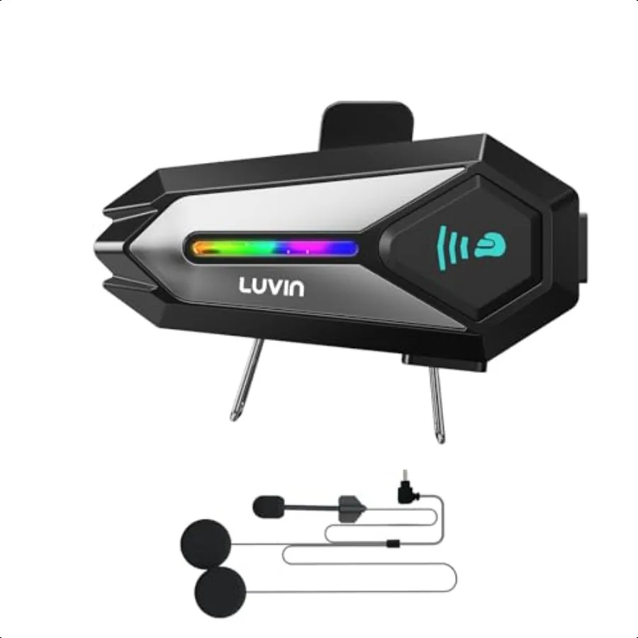 

Helmet Bluetooth Headset Motorbike Helmets Intercom Front Rear 2Riders Motorcycle Communication Systems Active Noise Cancellati