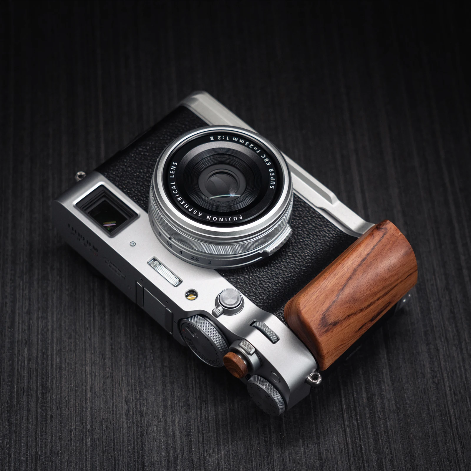 Wood Hand Grip L Holder For Fuji Fujifilm X100vi X100 6 Camera Alloy Base Plate Camera Accessories