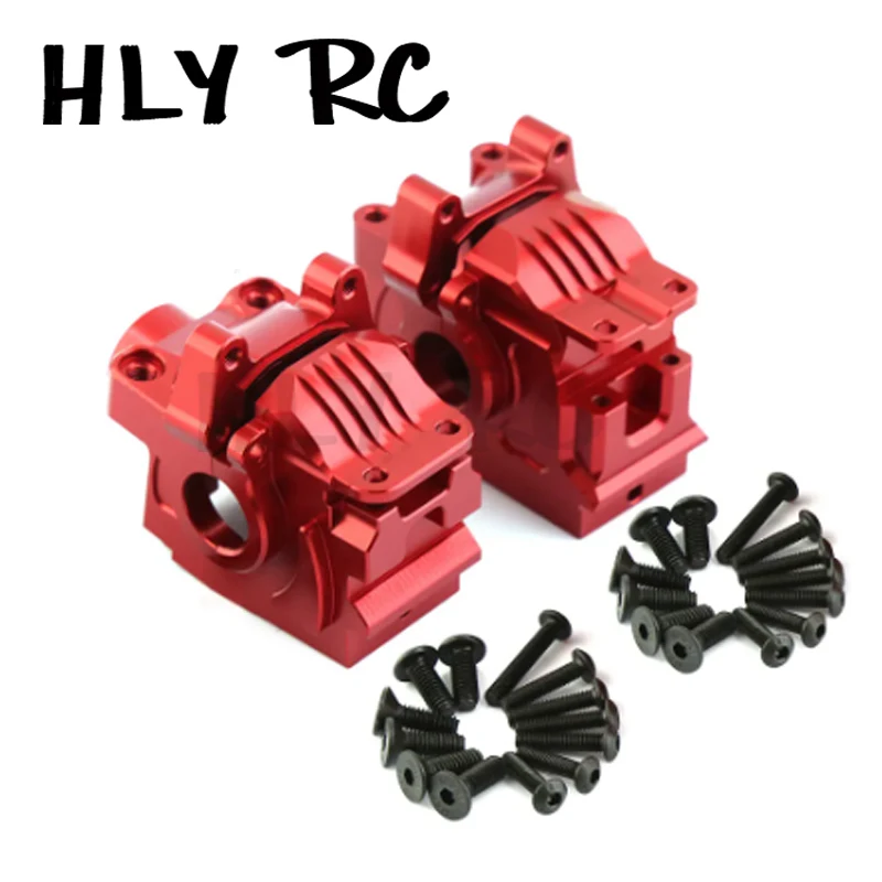 Aluminum Front & Rear Differential Housing Gearbox #6881 #6880 Upgrade Parts For RC Car Traxxas Rustler Hoss Slash Stampede 4x4