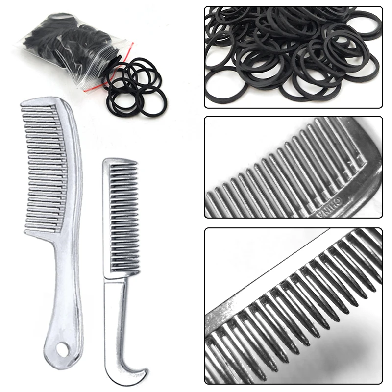 conjunto-de-ferramentas-para-trancar-crina-e-cauda-de-cavalo-pente-para-estilizacao-de-cavalos-com-elasticos-suprimentos-de-higiene-equina-para-uso-diario-em-fazendas-de-cavalos