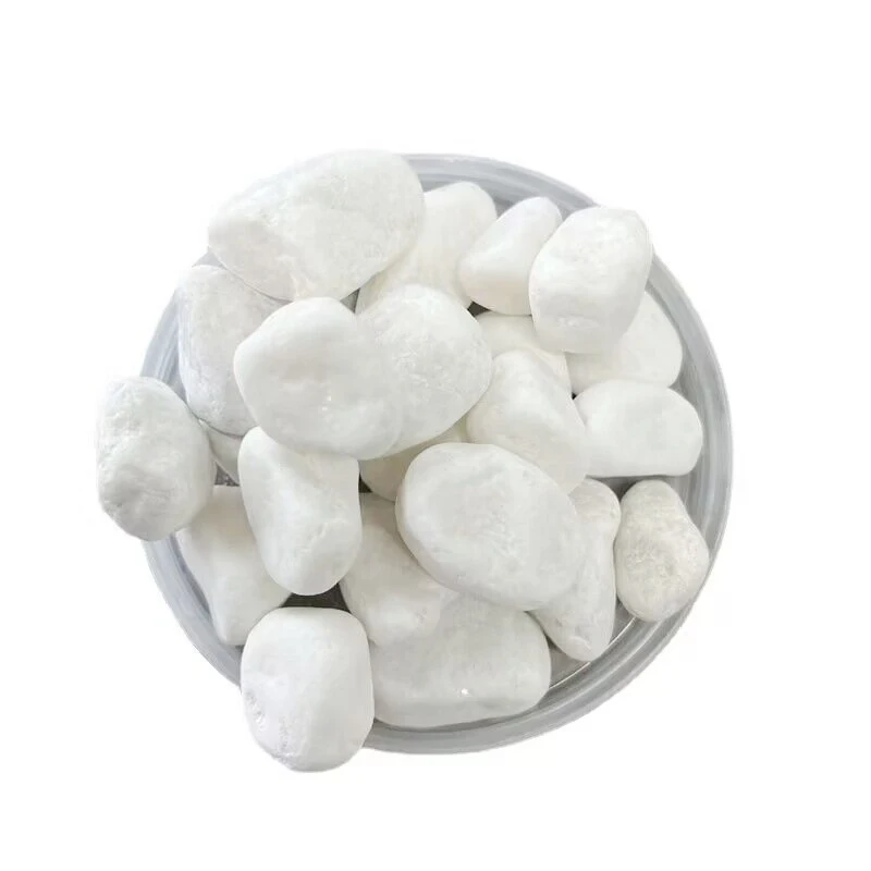 

Snow White Pebble Garden Decorative For Landscaping Rock For Sale High Quality Garden Pebble Material