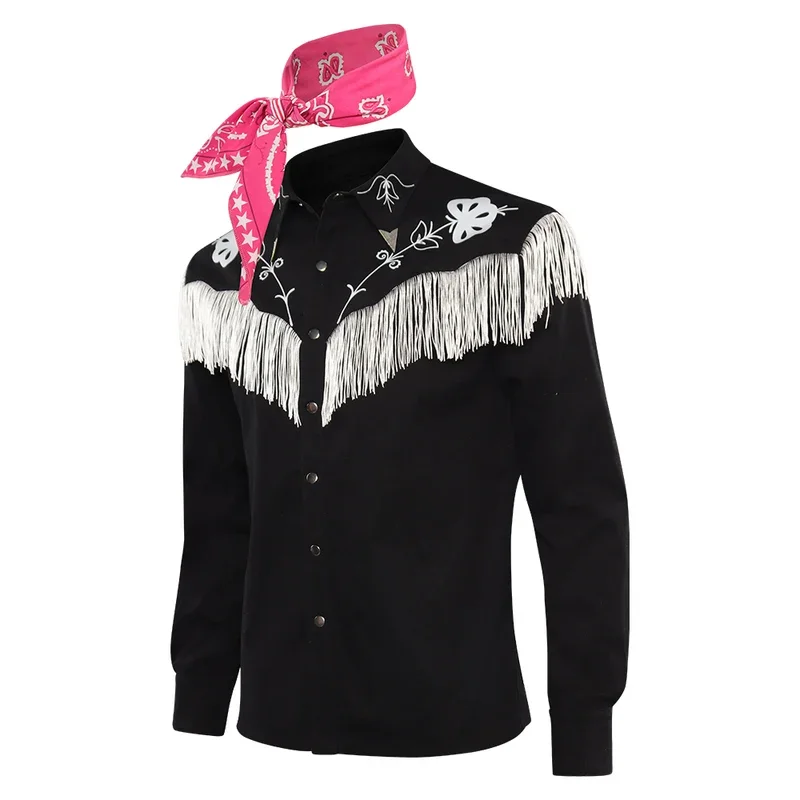 RT01 Ken Cosplay Fantasy Headband Shirt Hat 2023 Movie Barbei Costume Disguise Adult Men Roleplay Fantasia Outfit Male Hallo*Jk2