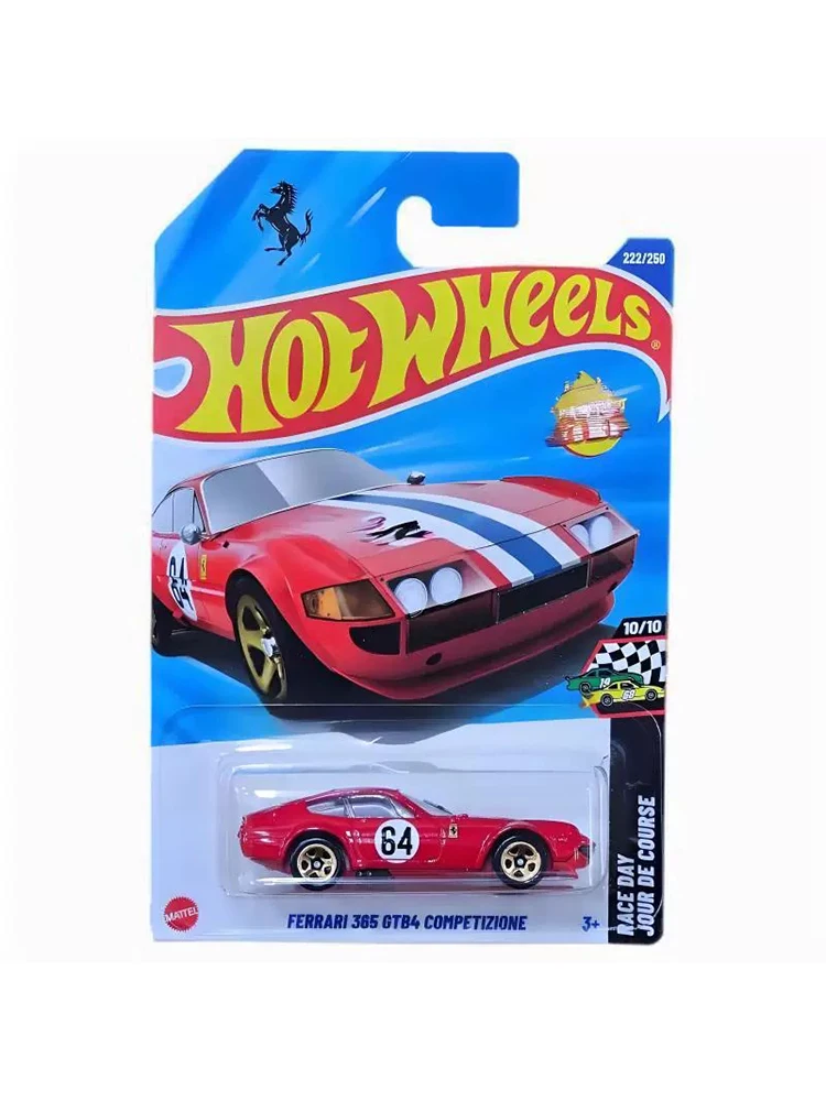 2025 Hot Wheels L J Lot de voiture de sport chaude modèle 365 GTB4 compétition Collection limitée enfant jouet cadeau expédition Protection