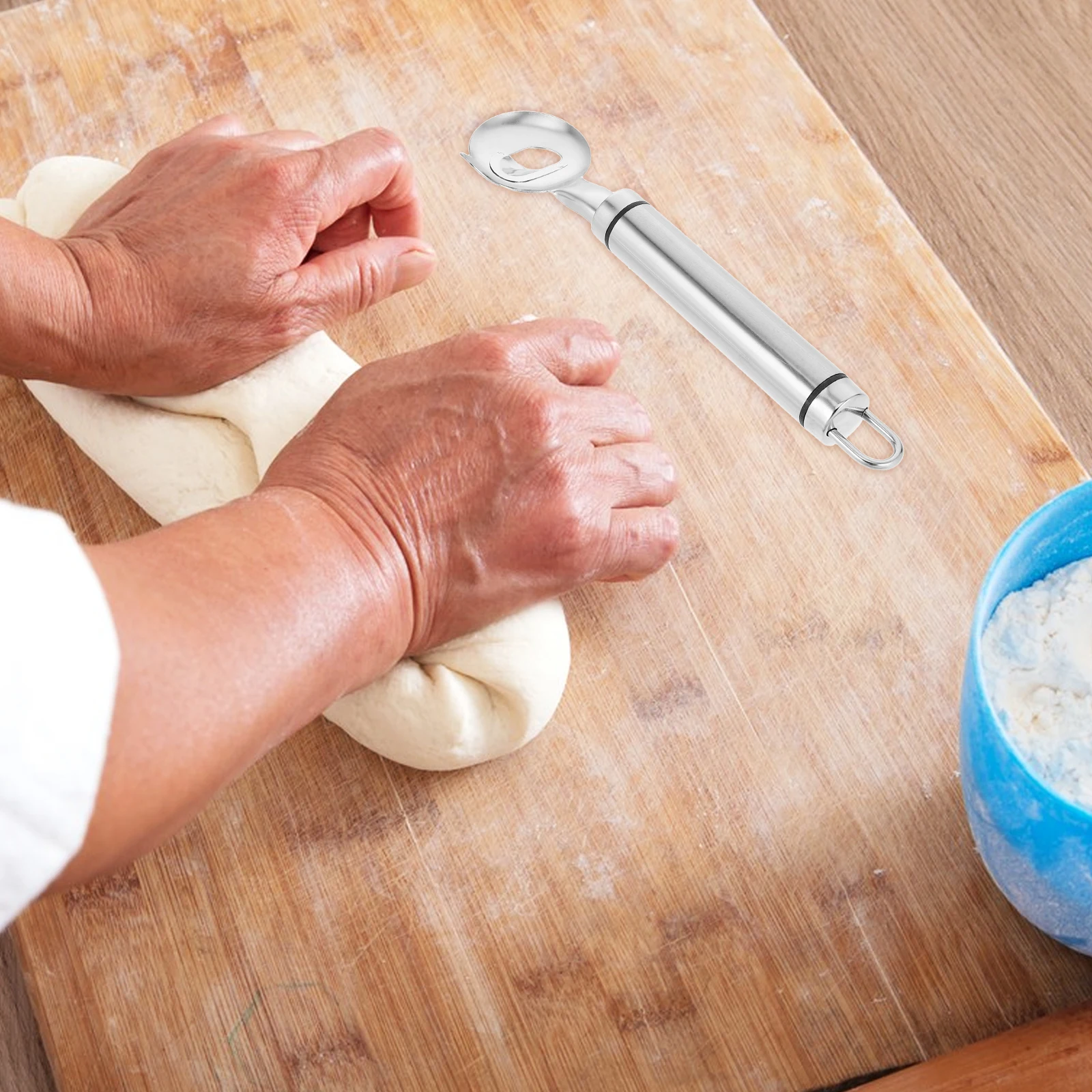 

1Pcs Stainless Steel Dough Slashing Tool Food Grade Kitchen Gadget for Noodles Catering Food Shops Grill Accessories