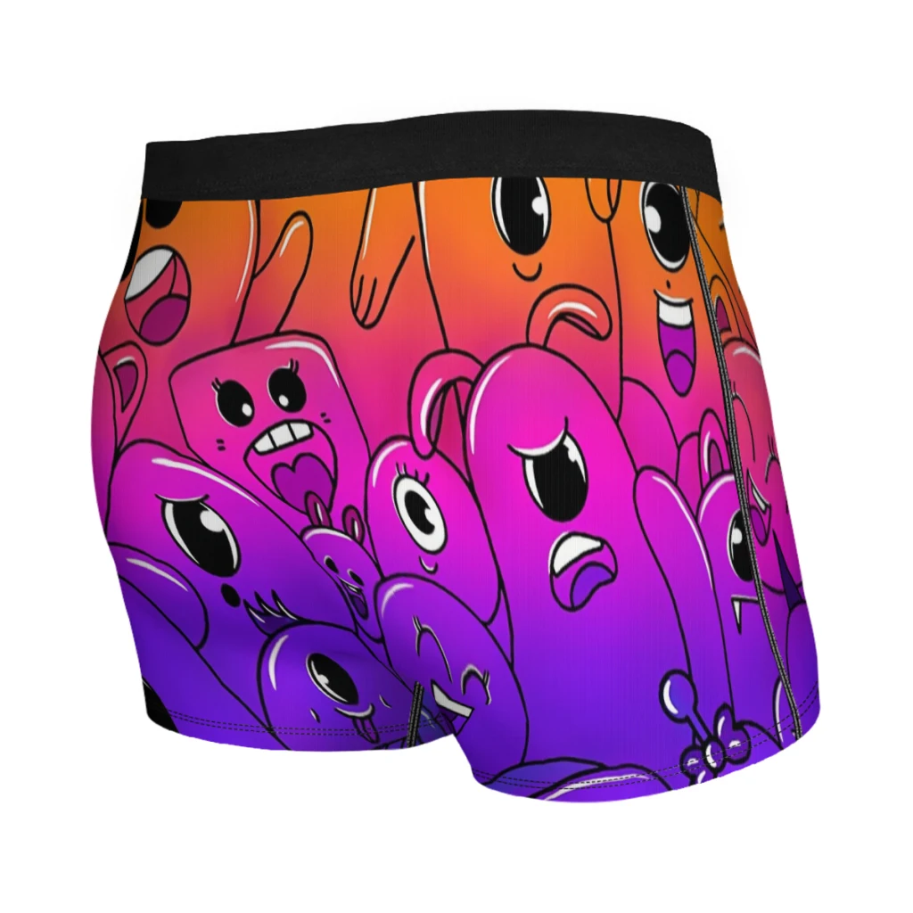 Doodle Cute Monster  Underpants Breathbale Panties Man Underwear Sexy Shorts Boxer Briefs