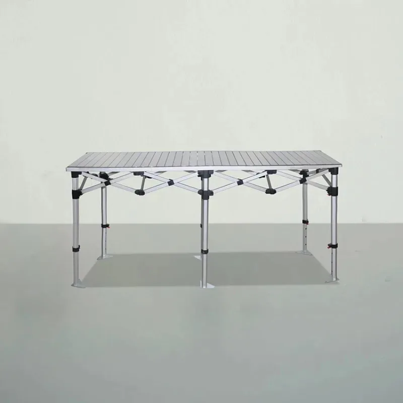 Modern 147x55cm Aluminum Folding Picnic Table Portable Outdoor Furniture for Kitchen & Commercial Events