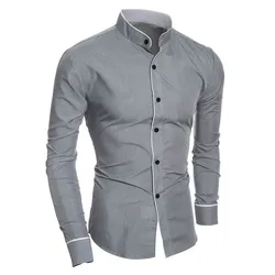 2023 Men Luxury Casual Formal Shirt Slim Fit Long Sleeve White Shirt Male Comfortable Social Dress Shirts Brand Mens Clothing