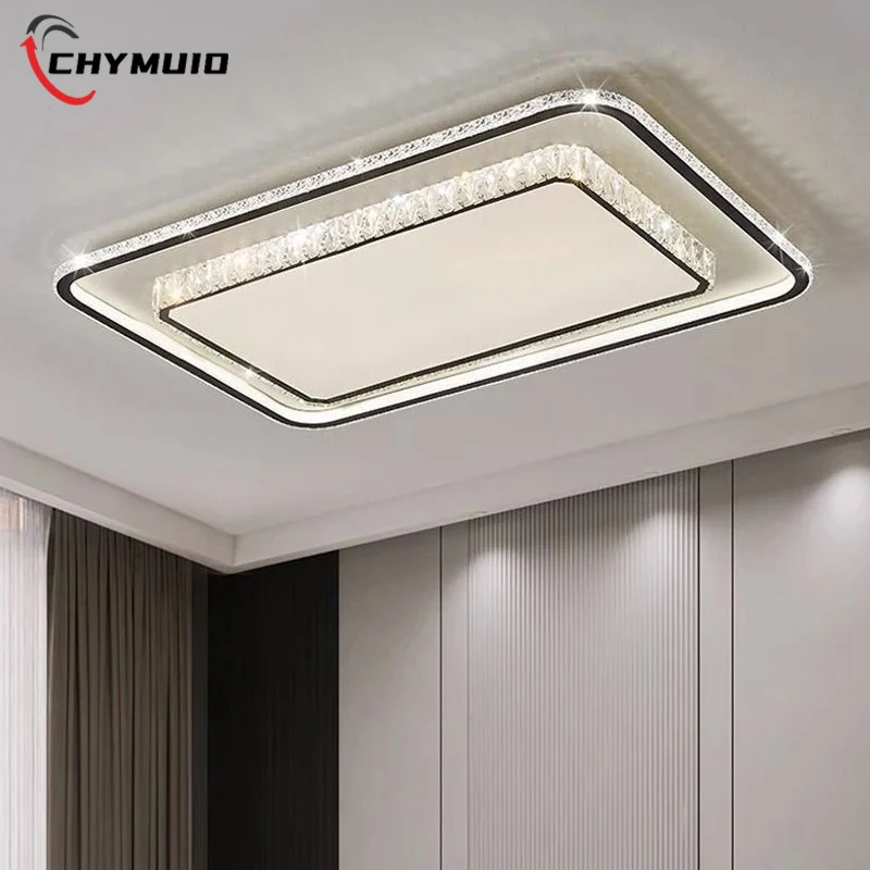 

Acrylic Imitation Crystal Light Luxury LED Ceiling Lamp Modern Remote Control Dining Living Room Bedroom Light Home Deco Fixture