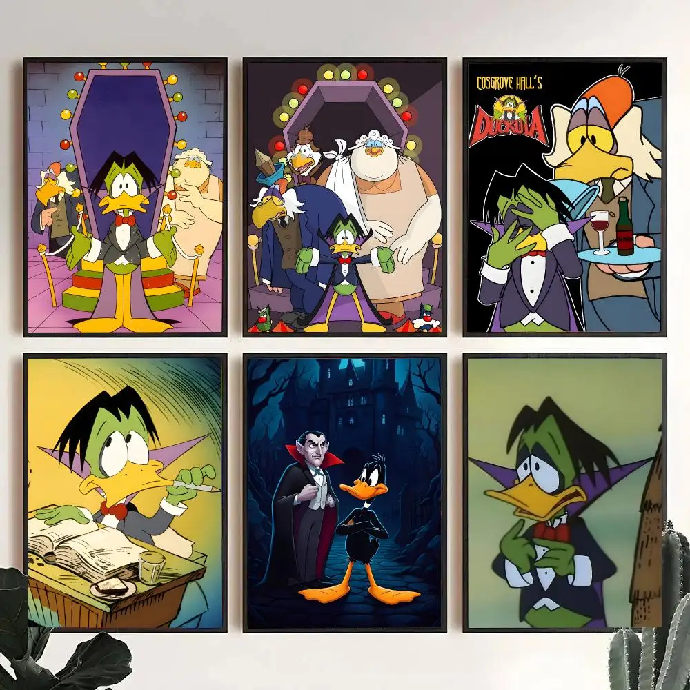 Horror Anime C-Count Duckula Poster Decorative Wall Art Stickers Mural For Home Living Room Hallway Decor Gift