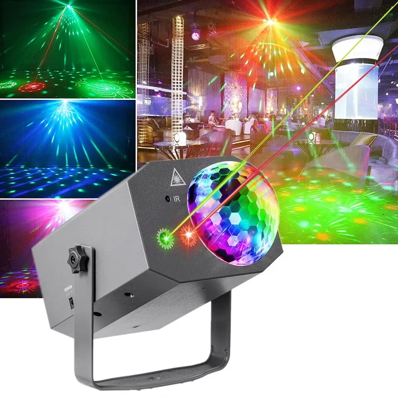 

Disco Laser Light Disco Ball Red Green Blue Projection Light Stage Effect DJ Home Party Christmas Club Decoration