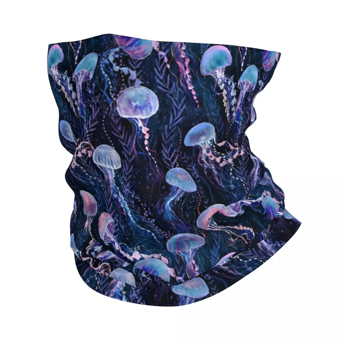 Magic Jellyfish Thin Wrap Scarf Bandana Neck Gaiter Face Cover Headband