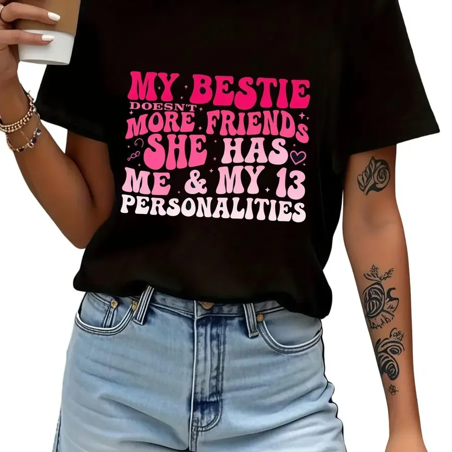 Women's Plus-Size Funny BFF T-Shirt - 