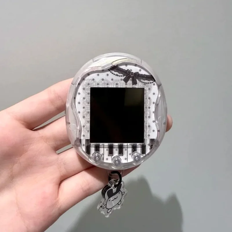 

Новый сменный корпус для Tamagotchi Uni, блестящий, светло-голубой, без кнопки «Назад», внешний чехол для Tamagotchi Uni, аксессуар для виртуального питомца.