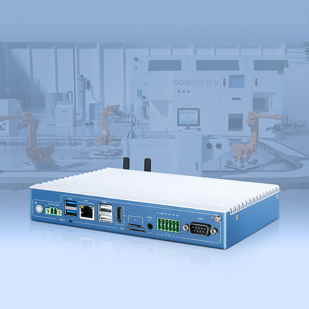 

Fanless Industrial PC RK3568 2+32GB Android14 Embedded Edge Computing Box PC for Industrial Automation/Railway/In-vehicle/Marine