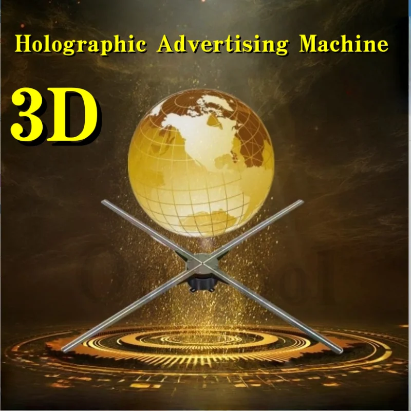 

3D Hologram Fan Projector Wifi Led Advertising Logo Light Holographic Lamp Advertising Machine Christmas Festival Supplies