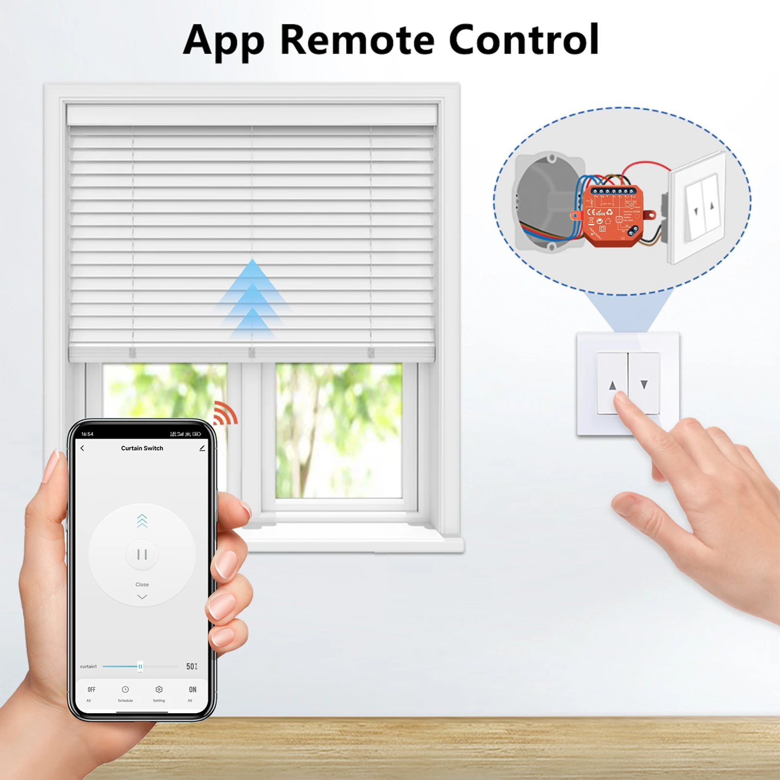 Módulo de interruptor de obturador LoraTap ZigBee para cortina elétrica motorizada cega Tuya Smart Life Roller Alexa Google Home ZigBee2MQTT