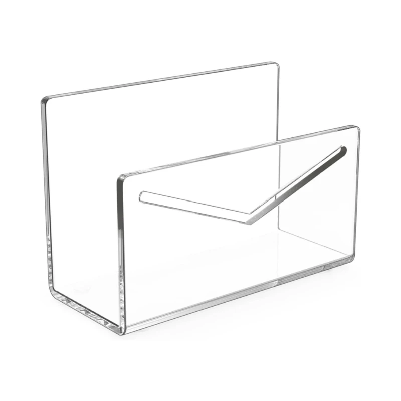 50JC Acrylic Envelope Holder Clear Mail Postcard Holder Document Countertop