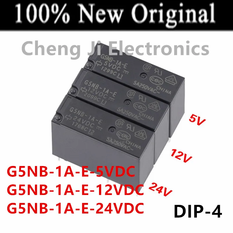 10PCS/Lot G5NB-1A-E-5VDC 、G5NB-1A-E-12VDC 、G5NB-1A-E-24VDC DIP-4 New original universal power relay G5NB-1A-E-12V