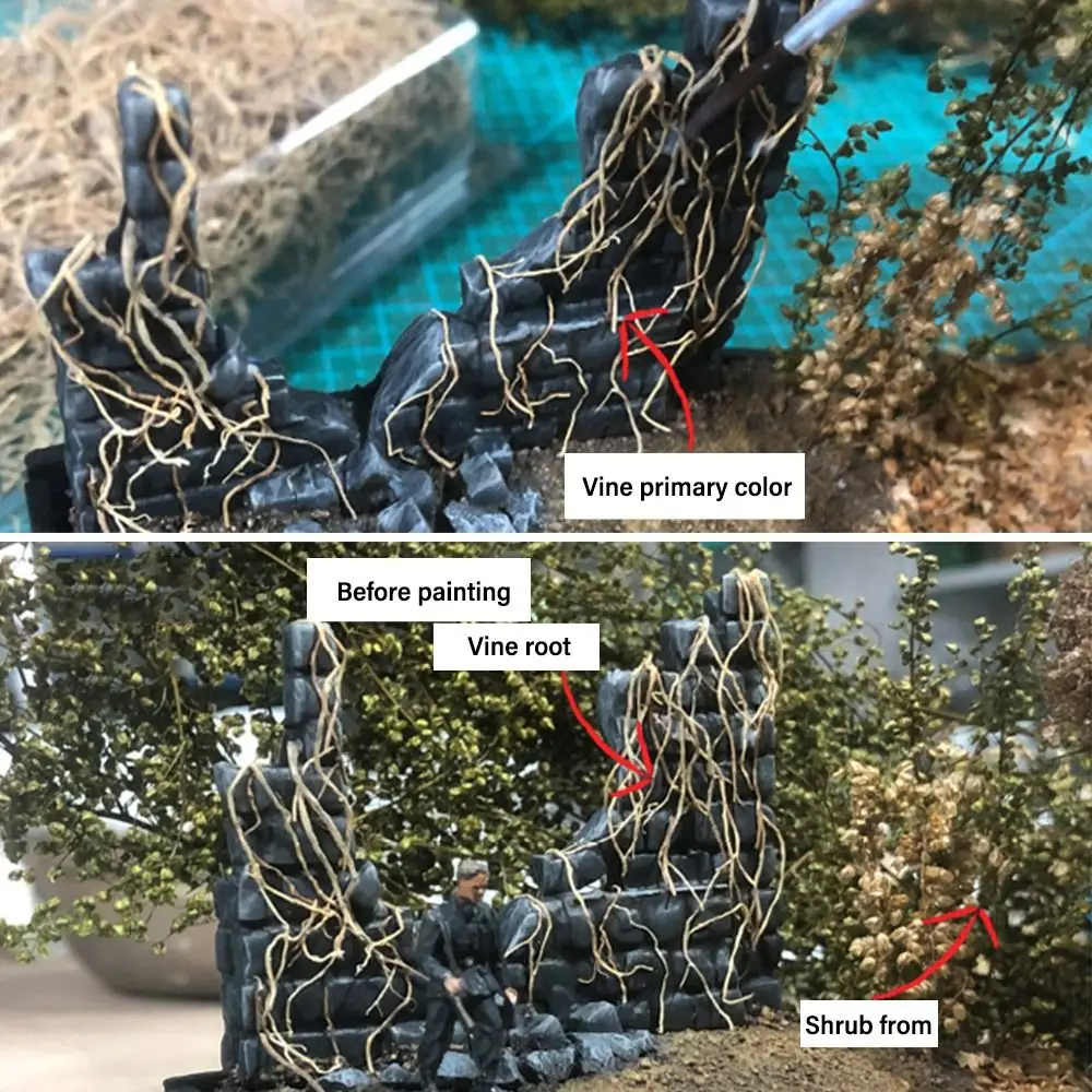 Miniature Withered Rattans Simulation Tree Vines Roots Scene Model for Micro Landscape Railway Scenery Fairy Garden Sand Table
