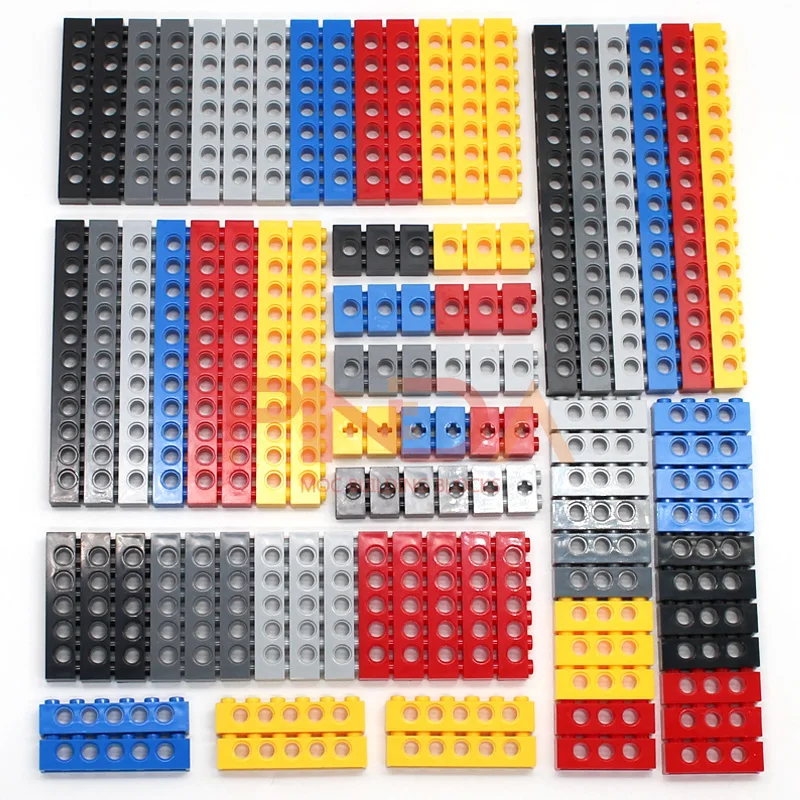 100pcs MOC Connector Panel Gear Building Blocks Bricks Car Motorcycle Set Toys Compatible 32064 3700 3701 3894 3702 3895 3703