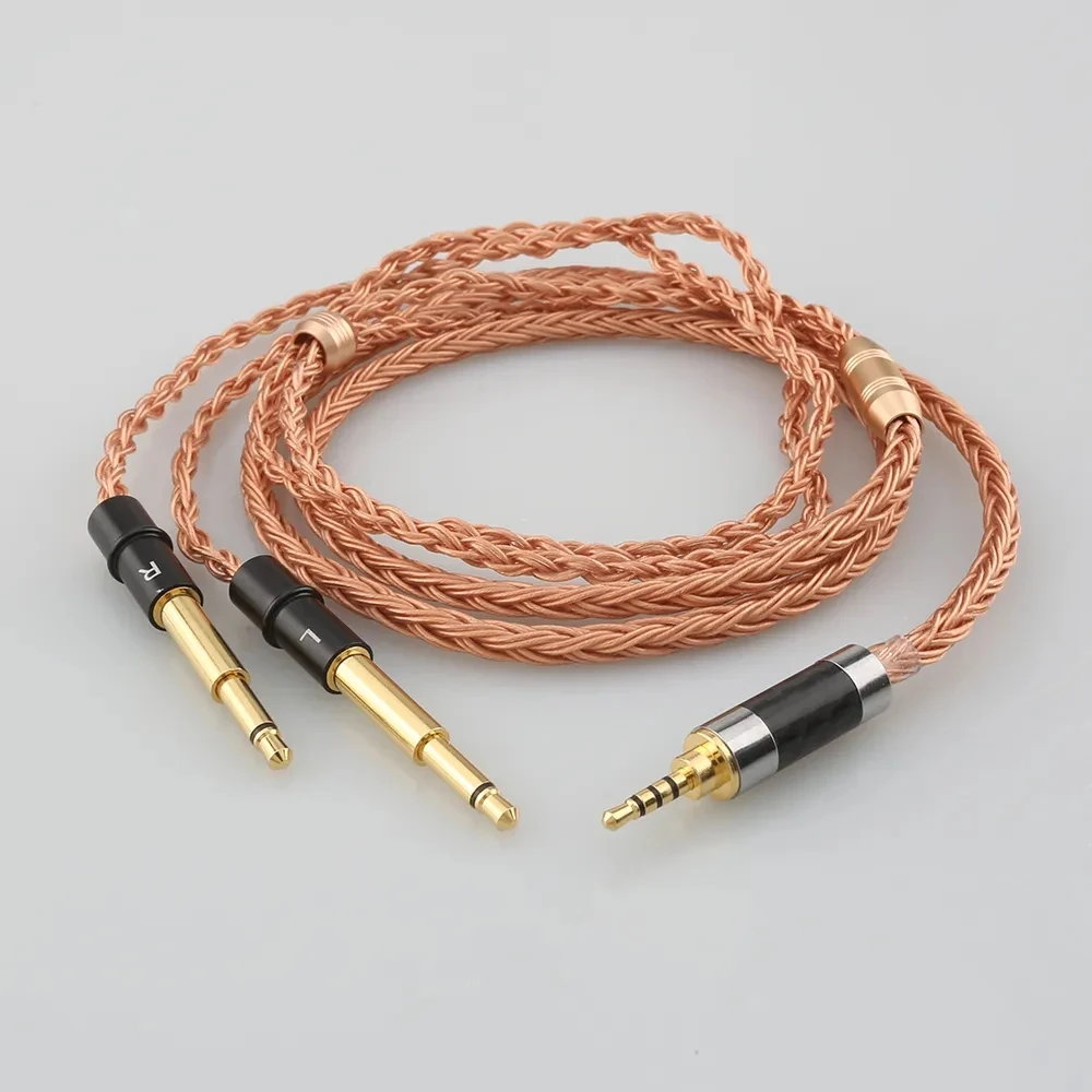 

2.5mm 4.4mm 3.5mm XLR 6.5mm Balanced 16 Core 99% 7N OCC Earphone Cable For Meze 99 Classics NEO NOIR Headset Headphone