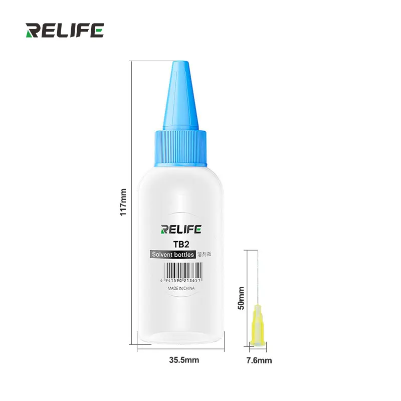50ML Empty Liquid Alcohol Bottle Plastic Squeeze Bottle Container for Phone Repair Tools With Needle Tip