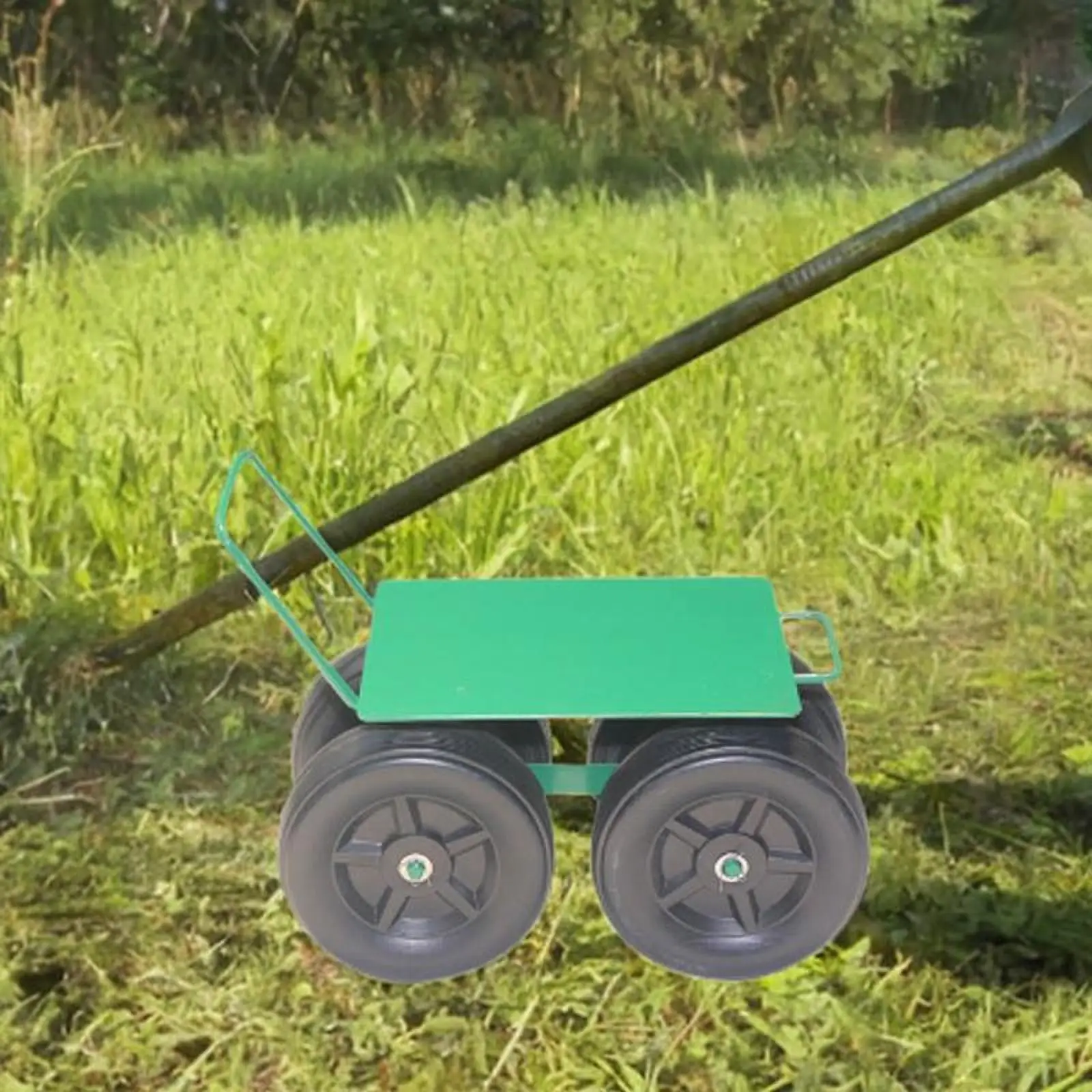 

Rolling Garden Stool Mobile Cart Multiuse Strong Load Bearing Capacity Patio Cart Tool Yard Trolley for Yard Planting Outdoor