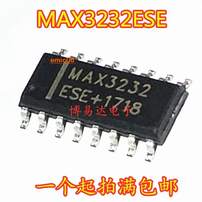 5pieces Original stock  MAX3232 MAX3232CSE MAX3232ESE SOP16 RS-232