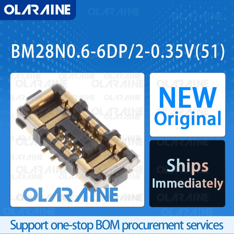 

50/200/500Pcs BM28N0.6-6DP/2-0.35V(51) 100% brand new original микросхема Mezzanine connectors 8 Position 5 A