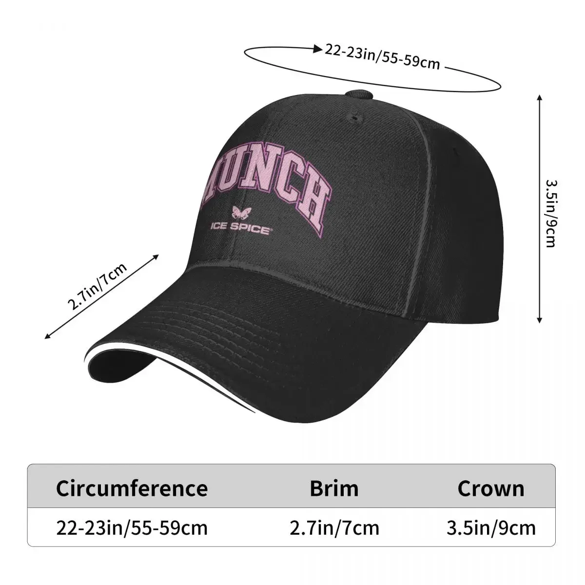 MUNCH-ICE Baseball Cap Anime Hat Hip Hop Caps For Men Women's