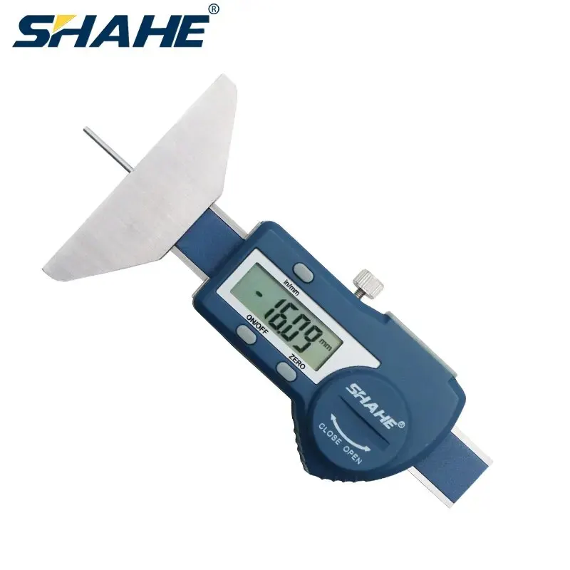 Shahe Depth Gauge Cyfrowy miernik głębokości bieżnika opon samochodowych Narzędzie pomiarowe Suwmiarka ze stali nierdzewnej Zakres 0-25 mm/0-50 mm