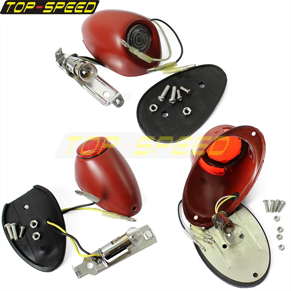 Motorcycle Classic Retro Taillight Brake Lamp Indicator Light For Zündapp DB DS KS MW M1 M72 R12 R75 R51 R61 Dnepr Ural Sidecar