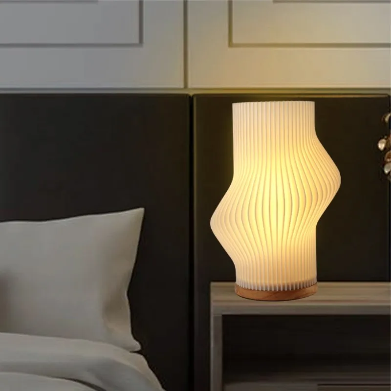 New lantern table lamp minimalist creative bedroom print lamp high-end art warm romantic home room lamp