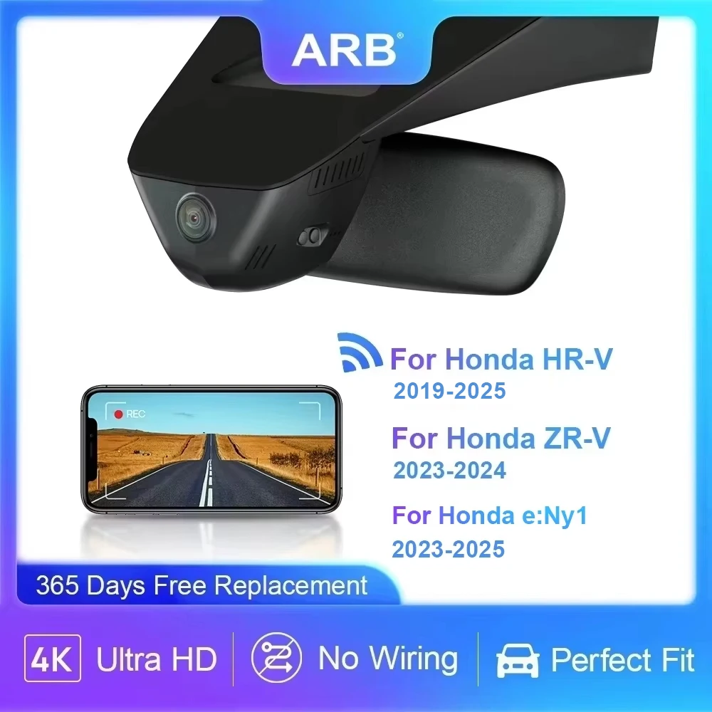 

Dash Cam for Honda HR-V 2019 - 2025, for ZR-V e:Ny1 2023 - 2025, ARB OEM Style Car DVR Camera, WIFI & APP Connect