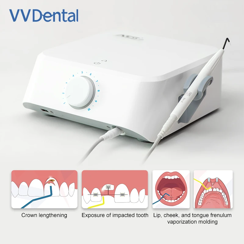 VV dental High Frequency Dental Electrosurgery Electric Cutting Surgical Unit Dental Electric Knife For Oral Surgery 9pc Tips