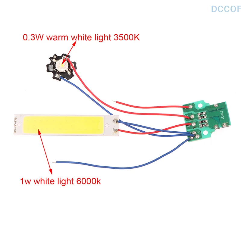 Dual LED Light Board Desk Lamp Flashlight Driver Board Circuit Board DIY Accessories DC3.7V-5V