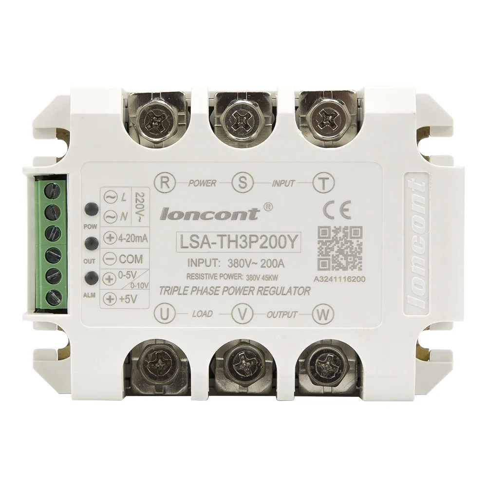 LSA-TH3P200Y Three phase AC 200A 380V solid state voltage regulator / power regulator module