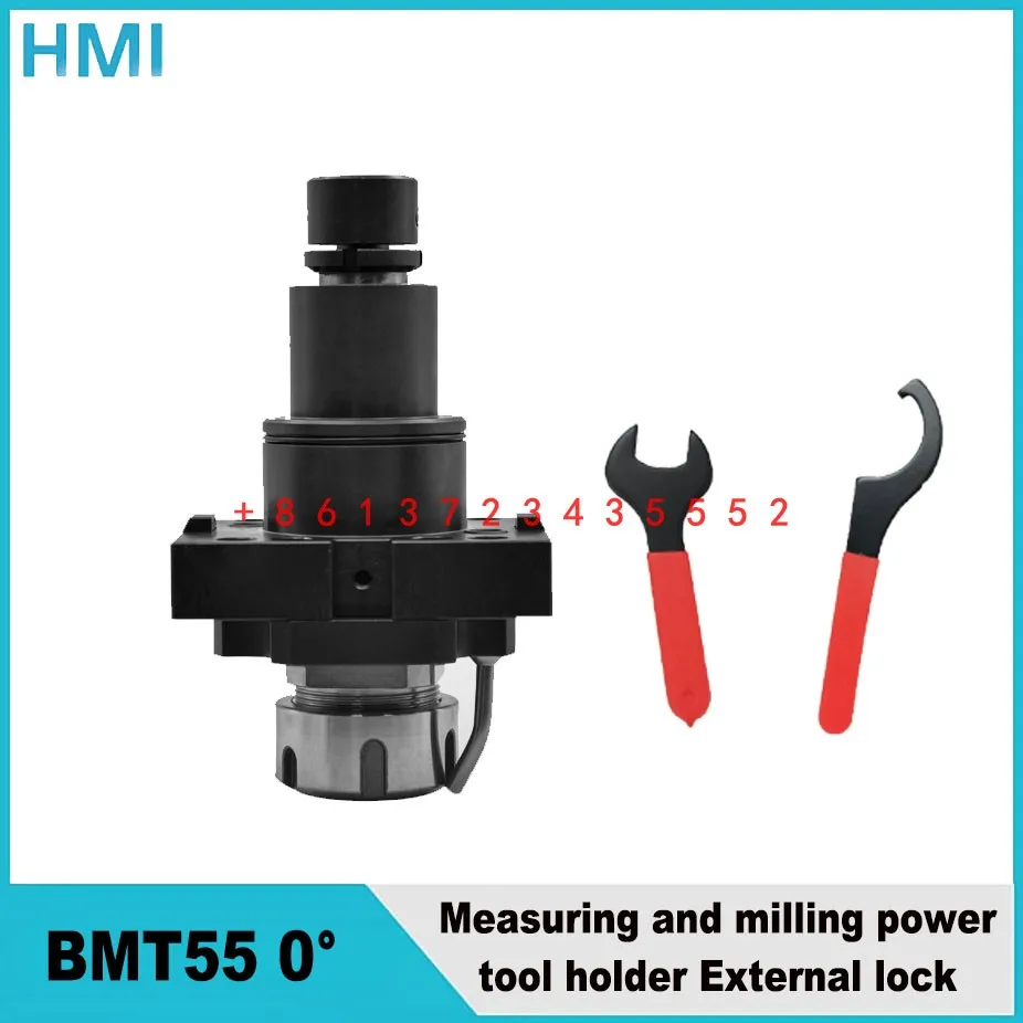 

hot BMT40 45 55 side milling power tool holder ER25 internal/external lock turning and milling compound center 0° power head