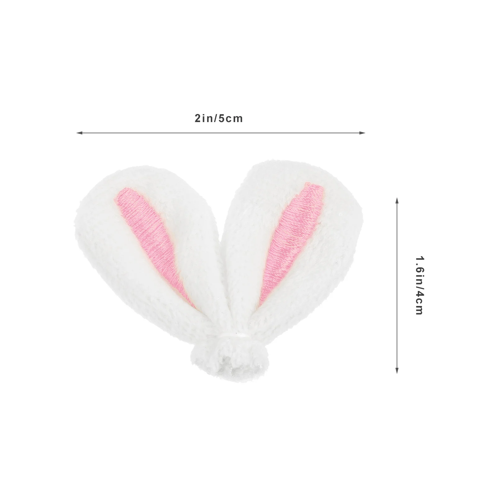 20 Pcs Bunny Ear Hair Clip Adorable DIY Charm Kids Women Pins Decor Girl Stuffed Animals Creative Rabbit Puppy Jewelry DIY Craft